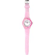 Mimbee Pink Silicone Glitter Time Teach Watch