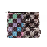 Fashion Angels Style Lab Beauty Magic Checkerboard Sequin Pouch 