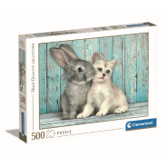 Clementoni Cat & Bunny Puzzle 500Pc