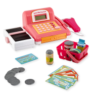 Just Like Home Pink Electronic Cash Register