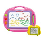 Play 4 Fun 2in1 Colour Magnetic Drawing Board Pink