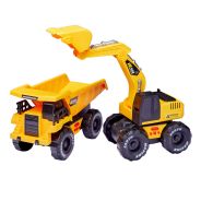 Trucks Construction Truck and Backhoe playset