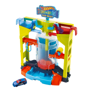 Stunt Splash Car Wash Playset with One 1:64 Hot Wheels Color Shifter Color-Changing Car 