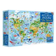 World Atlas Book & Jigsaw Box