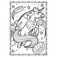 Kaleidoscope Colouring Unicorn Kingdom Stickers Book
