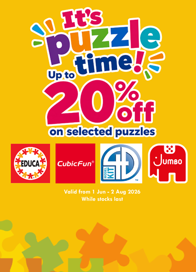 Up to 20% off puzzles
